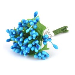 Тичинки 12шт 6,5 см блакитний ТЧ055-5/12