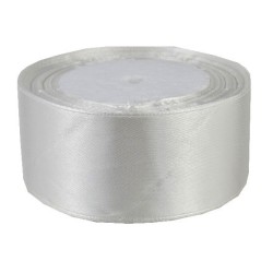 Лента атласная 3,8см белая рулон 23м ЛА38-1