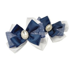 Бант в горошек Р1340-4№2 пара