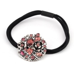 Резинка для волос с розовыми камнями Р2995-2-1