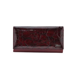 Кошелек женский кожаный бордовый 18х10х2см Арт 229-5