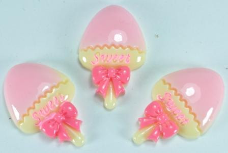 Кабашони 50шт 1,8х2,8см (св.-рожеві) 14-2