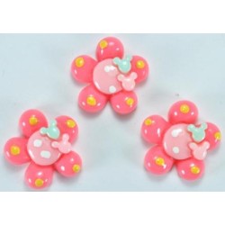 Серединки для канзаши цветок 50шт Ф2см (розовые) 31-2