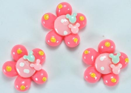 Серединки для канзаши цветок 50шт Ф2см (розовые) 31-2