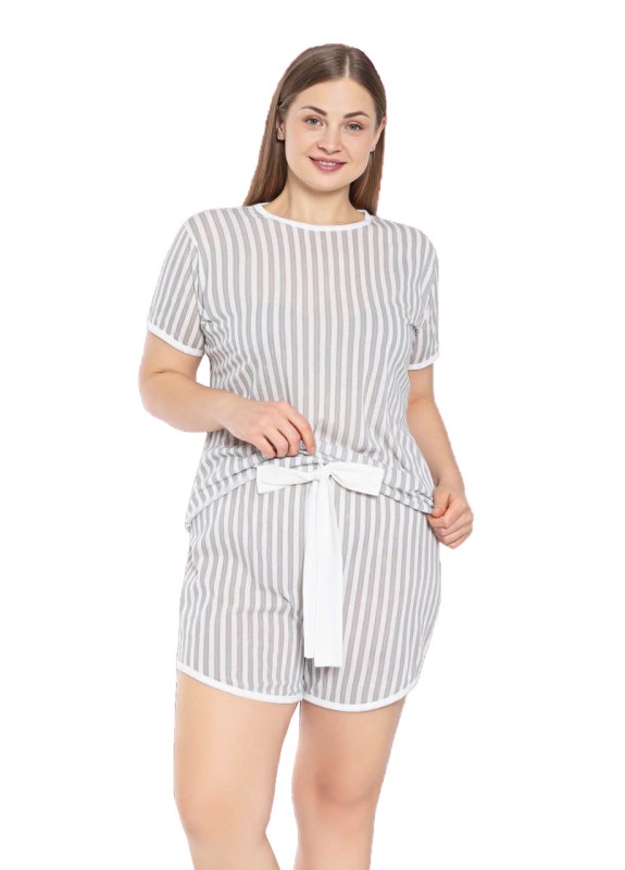 Пижама шорты и футболка  P1452