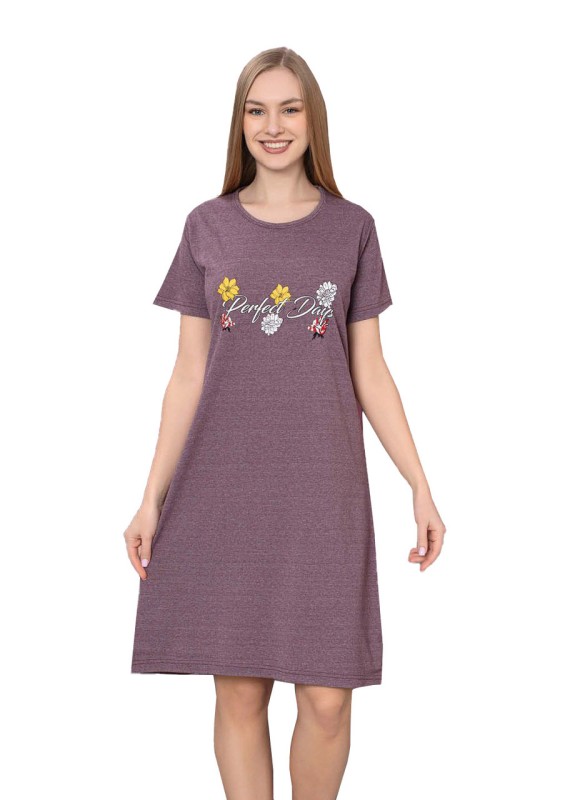 Домашнее платье ночная сорочка трикотаж P1354-XL