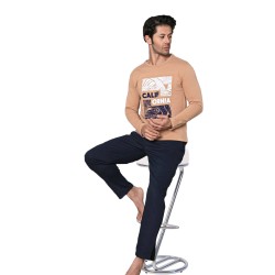 Пижама мужская теплая футер P7141 XXL
