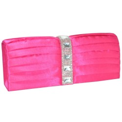 Клатч розовый атласный 24х9,5х5см Арт 8286-3
