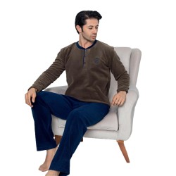 Пижама мужская теплая флис PG1116-1 XXL
