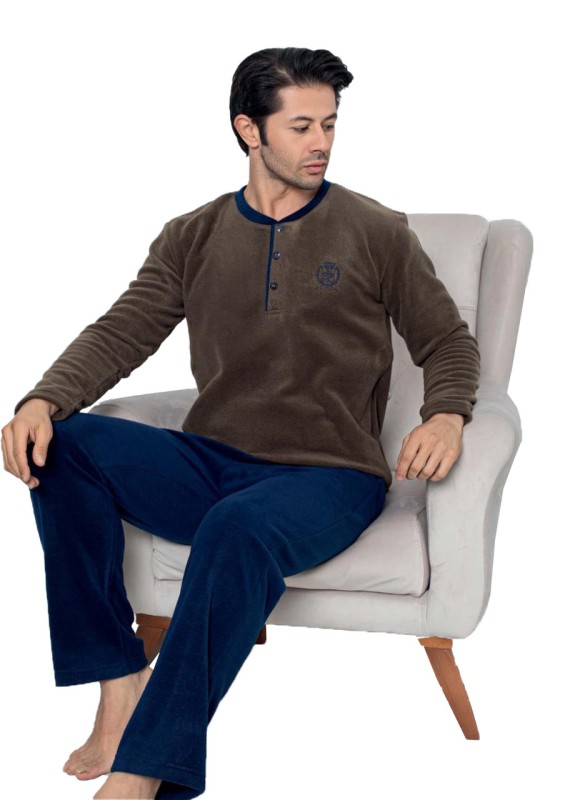 Пижама мужская теплая флис PG1116-1 XXL