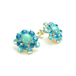 Серьги гвоздики СГ1550-4-4-2