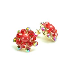 Серьги гвоздики СГ1550-4-4-4