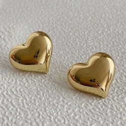 Серьги сердечки гвоздики СГ3000-3
