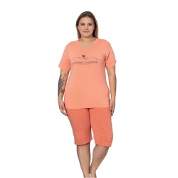 Пижама женская капри и футболка U7383 XL