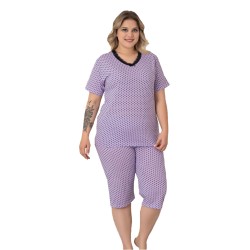 Пижама женская капри и футболка U7217 XL