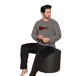 Пижама мужская с длинным рукавом флис S 479 XXL