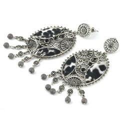 Серьги крупные СГ2995-1 Серьги 9см