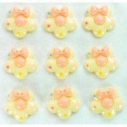 Серединки для заколки микки маус 50шт размер 2,1х2см (св.-розовые) 10-3