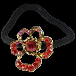 Резинка для волос, резинка Р1165-1-1 красная