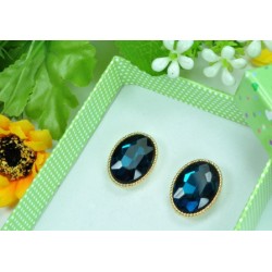 Красивые серьги СГ2330-3 синие