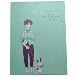 4648-1 Зеркало книжка голубое 12*9 см
