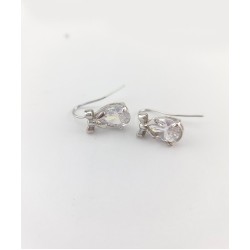 Серьги гвоздики с  кристалом СГ3900-2-2
